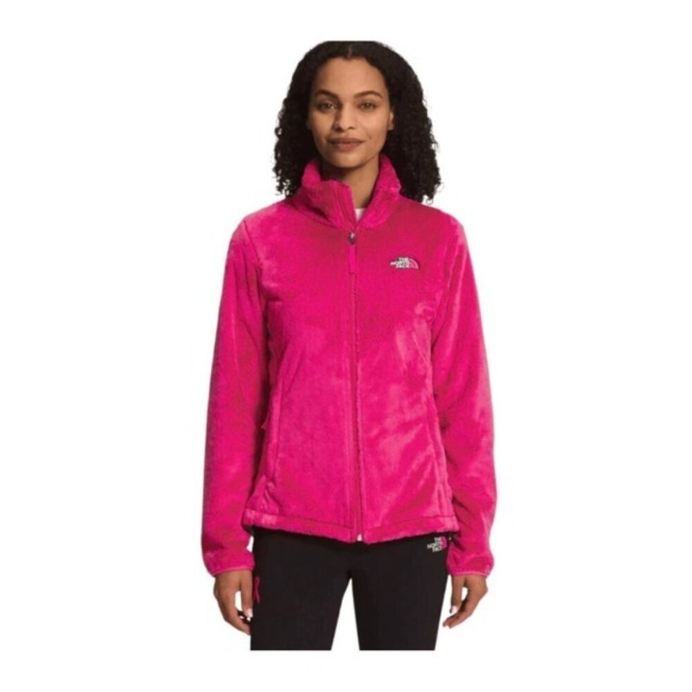 THE NORTH FACE Women's Size S/P Osito Fleece Full Zip Jacket Fuchsia Pink Soft